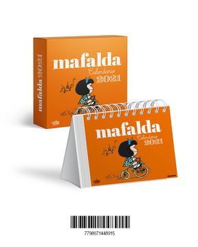 portada 2021 Mafalda Calendario Caja- Anaranjado