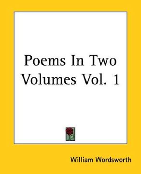 portada poems in two volumes vol. 1 (en Inglés)