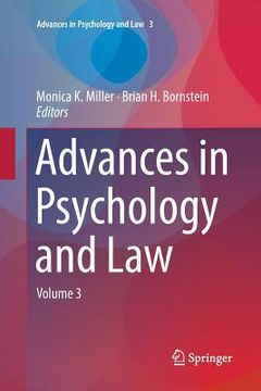 portada Advances in Psychology and Law: Volume 3 (en Inglés)