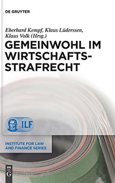 portada Gemeinwohl im Wirtschaftsstrafrecht (Institute for law and Finance Series) (en Alemán)