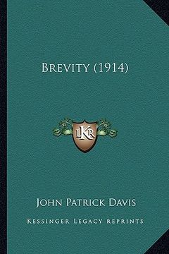 portada brevity (1914) (en Inglés)