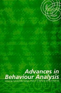 portada Advances in Behaviour Analysis