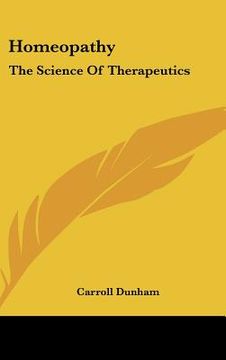 portada homeopathy: the science of therapeutics (en Inglés)