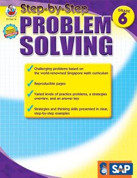 portada step-by-step problem solving, grade 6 (en Inglés)