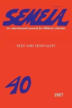 portada semeia 40: text and textuality (en Inglés)
