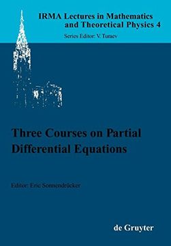 portada Three Courses on Partial Differential Equations (Irma Lectures in Mathematics and Theoretical Physics) (en Inglés)