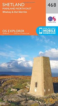 portada Shetland - Mainland North East (OS Explorer Active Map)