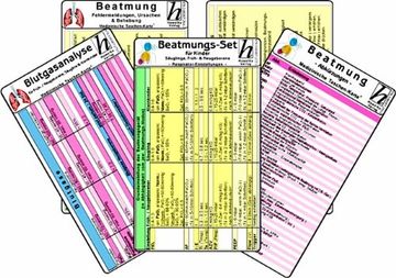 portada Beatmungs-Karten-Set für Kinder, Säuglinge, Früh- & Neugeborene - Medizinische Taschen-Karte (en Alemán)