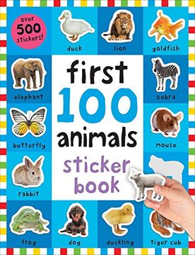 portada First 100 Animals Sticker Book: Over 500 Stickers (en Inglés)
