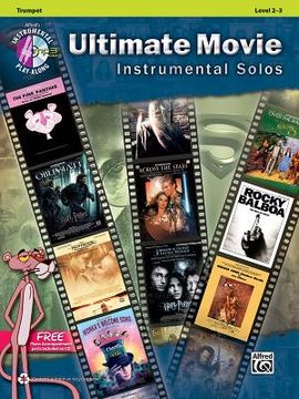 portada ultimate movie instrumental solos: trumpet, book & cd (in English)