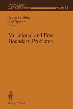 portada variational and free boundary problems (en Inglés)