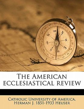 portada the american ecclesiastical review (en Inglés)