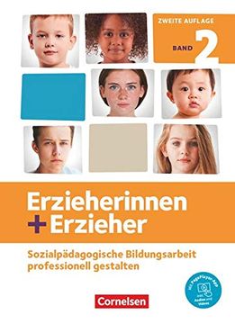 portada Erzieherinnen + Erzieher - Neubearbeitung: Band 2 - Professionelles Handeln im Sozialpädagogischen Berufsfeld: Fachbuch. Mit Pageplayer-App (en Alemán)