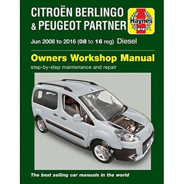 portada Citroen Berlingo & Peugeot Partner Diesel (June '08-'16) 08 to 16 