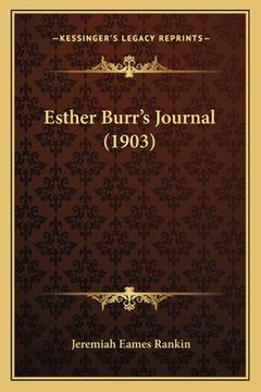 portada esther burr's journal (1903)