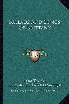 portada ballads and songs of brittany (en Inglés)