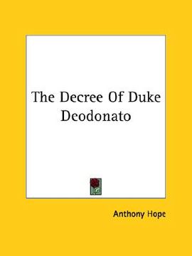portada the decree of duke deodonato (en Inglés)