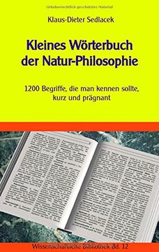 portada Kleines Wörterbuch der Natur-Philosophie (German Edition)