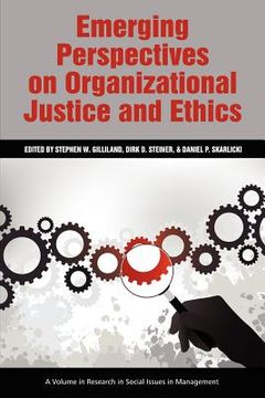 portada emerging perspectives on organizational justice and ethics