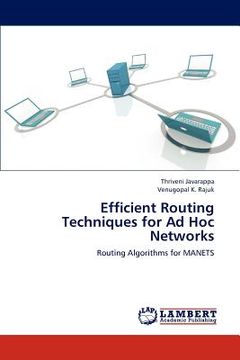 portada efficient routing techniques for ad hoc networks (en Inglés)