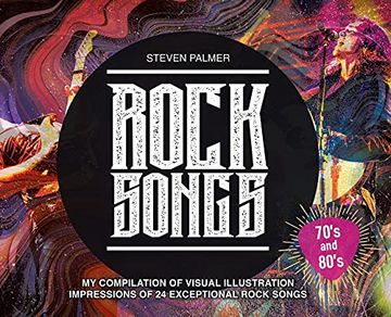 portada Rock Songs: My Compilation of Visual Illustration Impressions of 24 Exceptional Rock Songs 