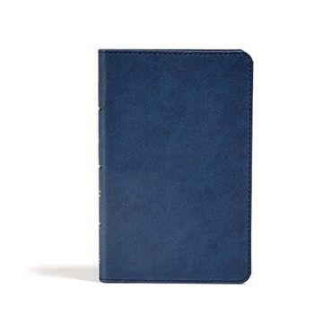 portada Csb Personal Size Bible, Navy Leathertouch (en Inglés)