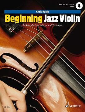 portada Beginning Jazz Violin: An Introduction to Style and Technique Violin with Online Audio (en Inglés)