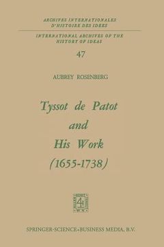portada Tyssot de Patot and His Work 1655-1738 (in English)