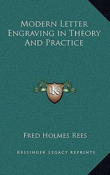 portada modern letter engraving in theory and practice (en Inglés)