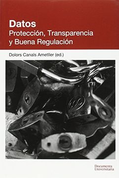 portada Datos: Protección, Transparencia y Buena Regulación (in Spanish)