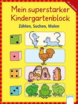 portada Mein superstarker Kindergartenblock. Zählen, Suchen, Malen (en Alemán)