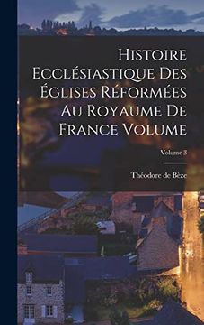portada Histoire Ecclésiastique des Églises Réformées au Royaume de France Volume; Volume 3 (in French)