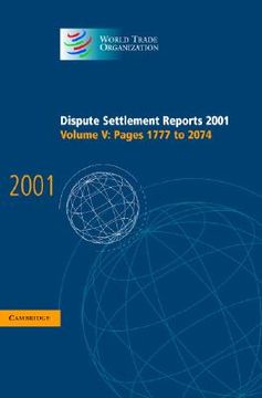 portada dispute settlement reports 2001: volume 5, pages 1777-2074 (in English)