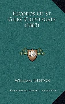 portada records of st. giles' cripplegate (1883) (in English)