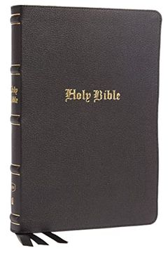 portada Kjv, Thinline Bible, Large Print, Genuine Leather, Black, red Letter, Comfort Print: Holy Bible, King James Version (en Inglés)