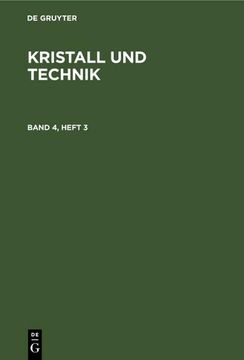 portada Kristall und Technik. Band 4, Heft 3 (in German)