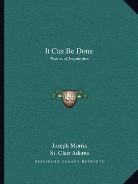 portada it can be done: poems of inspiration (en Inglés)