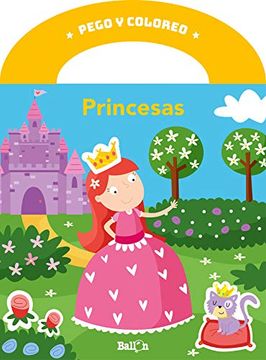 portada Pego y Coloreo - Princesas (Pego y Coloreo - Maletita)