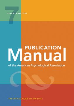 portada Publication Manual Of The American Psychological Association (en Inglés)