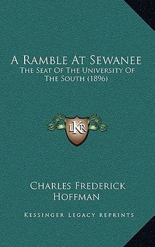 portada a ramble at sewanee: the seat of the university of the south (1896) (in English)