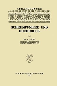 portada Schrumpfniere und Hochdruck (Abhandlungen aus dem Gesamtgebiet der Medizin) (German Edition)