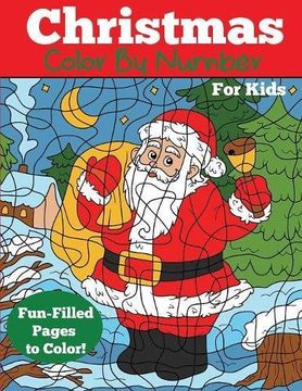 portada Christmas Color by Number for Kids: Christmas Number Coloring Book (Color by Number Books)
