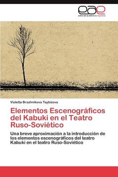 portada elementos escenogr ficos del kabuki en el teatro ruso-sovi tico (en Inglés)