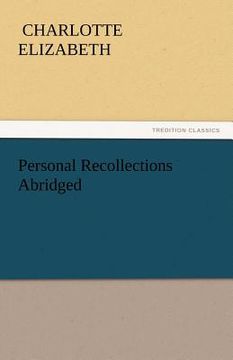 portada personal recollections abridged (in English)