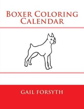 portada Boxer Coloring Calendar (in English)