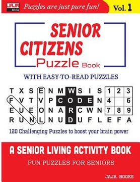 portada SENIOR CITIZENS Puzzle Book: Vol. 1 (en Inglés)
