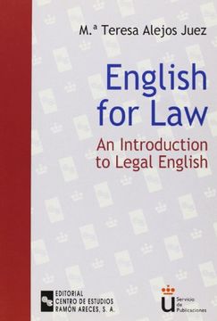 portada English for law: An introduction to legal english (Universidad Rey Juan Carlos) (in Spanish)