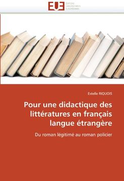 portada Pour Une Didactique Des Litteratures En Francais Langue Etrangere
