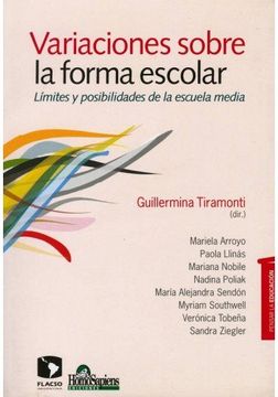 portada Variaciones Sobre la Forma Escolar (in Spanish)