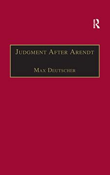 portada Judgment After Arendt (in English)